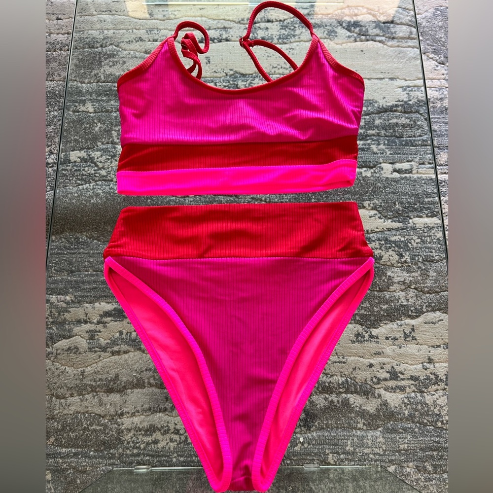 Beach Riot Emmy bikini top and bottom